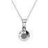 Silver pendant "Classic (Light Chrome)" with Swarovski™ crystals