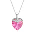 Silver Pendant "Cupid (Rose AB)" with Swarovski™ Crystals