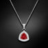 Silver Pendant "Elemental Magic (Scarlet)" with Swarovski™ Crystals