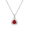 Silver Pendant "Elemental Magic (Scarlet)" with Swarovski™ Crystals