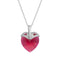 Silver Pendant "Cupid (Scarlet)" with Swarovski™ Crystals