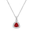 Silver pendant "Magic of the Elements (Scarlet)" with Swarovski™ crystals