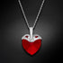Silver Pendant "Cupid (Siam)" with Swarovski™ Crystals