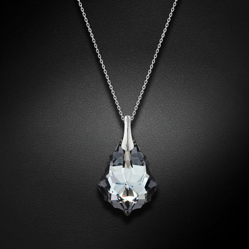Silver Pendant "Baroka V (Silver Night)" with Swarovski™ Crystals