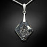 Silver Pendant "Growing Crystal (Silver Night)" with Swarovski™ Crystals