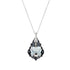Silver Pendant "Baroka V (Silver Night)" with Swarovski™ Crystals