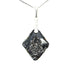 Silver Pendant "Growing Crystal (Silver Night)" with Swarovski™ Crystals