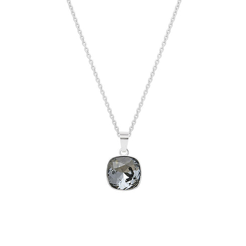 Silver Pendant "Dazzling Radiance (Silver Night)" with Swarovski™ Crystals