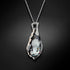 Silver pendant "Baroka V (Silver Night)" with Swarovski™ crystals
