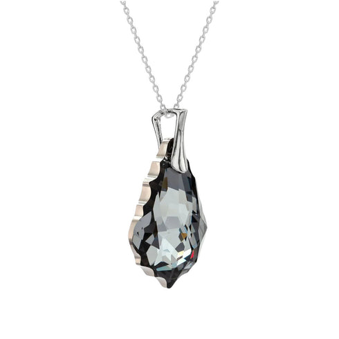 Silver pendant "Baroka V (Silver Night)" with Swarovski™ crystals