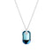 Silver Pendant "Symbiosis (Aquamarine Metallic Blue)" with Swarovski™ Crystals