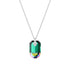 Silver Pendant "Symbiosis (Emerald Scarabaeus Green)" with Swarovski™ Crystals