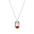 Silver Pendant "Symbiosis II (Red Magma)" with Swarovski™ Crystals