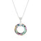 Silver Pendant "Cosmic Ring (Vitrail Light)" with Swarovski™ Crystals