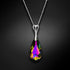 Silver pendant "Rainbow Cascade (Vitrail Medium)" with Swarovski™ crystals