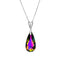 Silver pendant "Rainbow Cascade (Vitrail Medium)" with Swarovski™ crystals