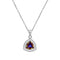 Silver Pendant "Elemental Magic (Volcano)" with Swarovski™ Crystals