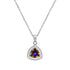 Silver Pendant "Elemental Magic (Volcano)" with Swarovski™ Crystals