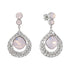 Kāzu auskari "J'Adore II (Rose Water Opal)" ar Swarovski™ kristāliem