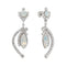 Wedding Earrings "J'Adore V (White Opal)" with Swarovski™ Crystals