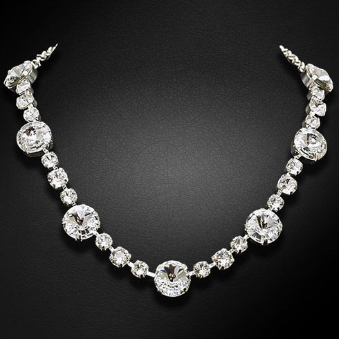 Necklace "Vorteks II" with Swarovski™ crystals
