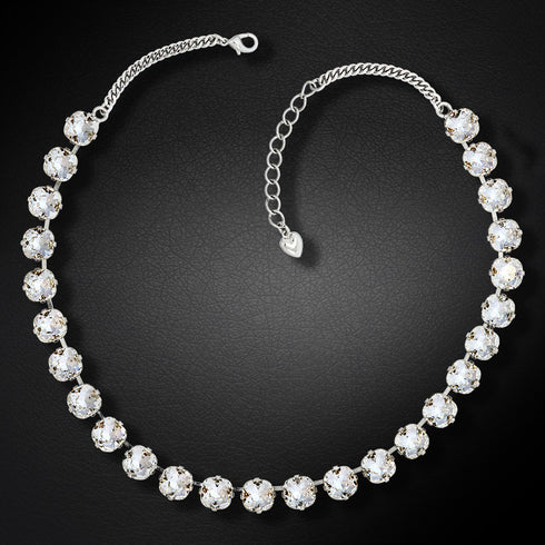 Wedding Necklace "Glare III" with Preciosa™ Crystals