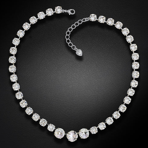 Wedding Necklace "Dazzling Shine" with Swarovski™ Crystals
