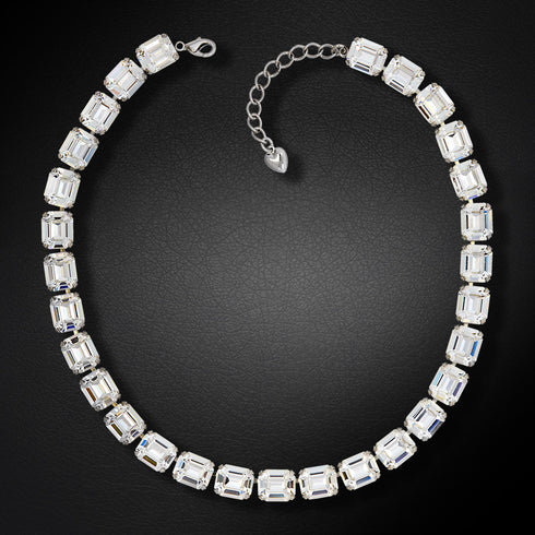 Wedding Necklace "Modern" with Preciosa™ Crystals