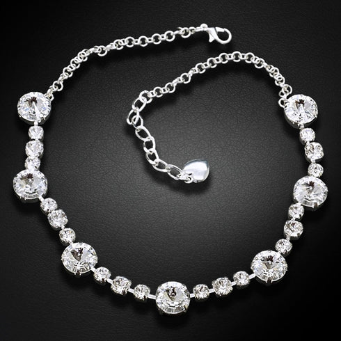 Necklace "Vorteks II" with Swarovski™ crystals