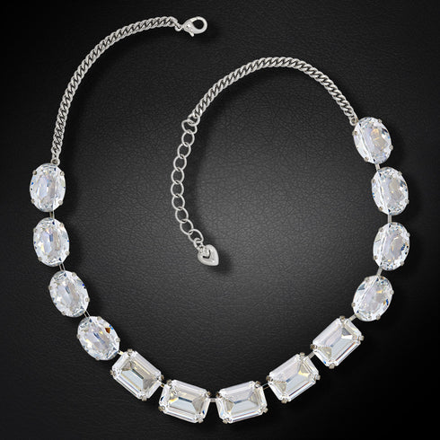 Kāzu kaklarota "Modern III" ar Swarovski™ kristāliem