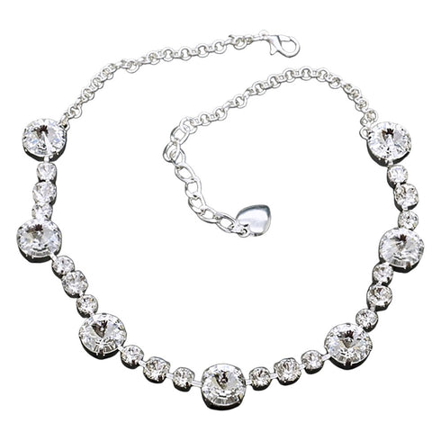 Necklace "Vorteks II" with Swarovski™ crystals