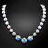 Necklace "Dazzling Glow II (Aurora Borealis)" with Swarovski™ crystals