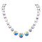 Necklace "Dazzling Glow II (Aurora Borealis)" with Swarovski™ crystals