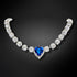 Kāzu kaklarota "Svētais Valentīns II (Bermuda Blue)" ar Swarovski™ kristāliem