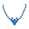 Wedding Necklace "Bohemia (Bermuda Blue)" with Swarovski™ Crystals