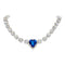 Kāzu kaklarota "Svētais Valentīns II (Bermuda Blue)" ar Swarovski™ kristāliem