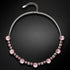 Kāzu kaklarota "Vorteks II (Light Rose)" ar Swarovski™ kristāliem