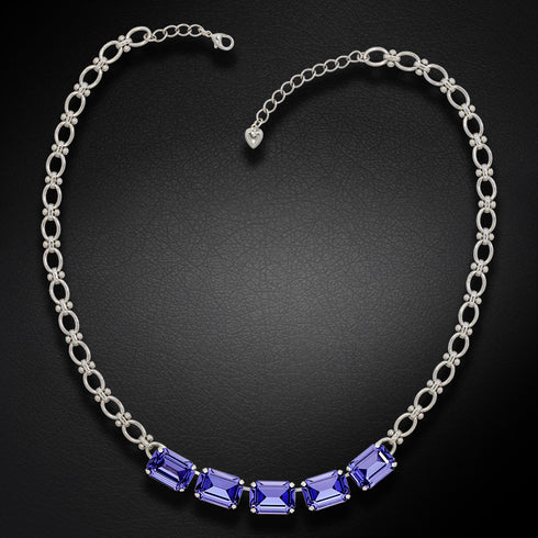 Kāzu kaklarota "Modern IV" ar Swarovski™ kristāliem