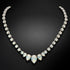 Wedding Necklace "Leonora (White Opal)" with Swarovski™ Crystals