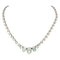 Wedding Necklace "Leonora (White Opal)" with Swarovski™ Crystals