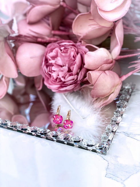 Серьги "Хрустальная бахрома"