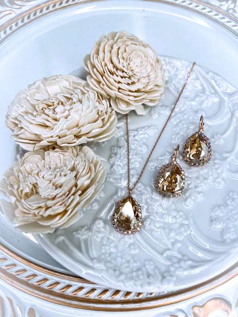 Swarovski komplekts "Spīdošā lāse"