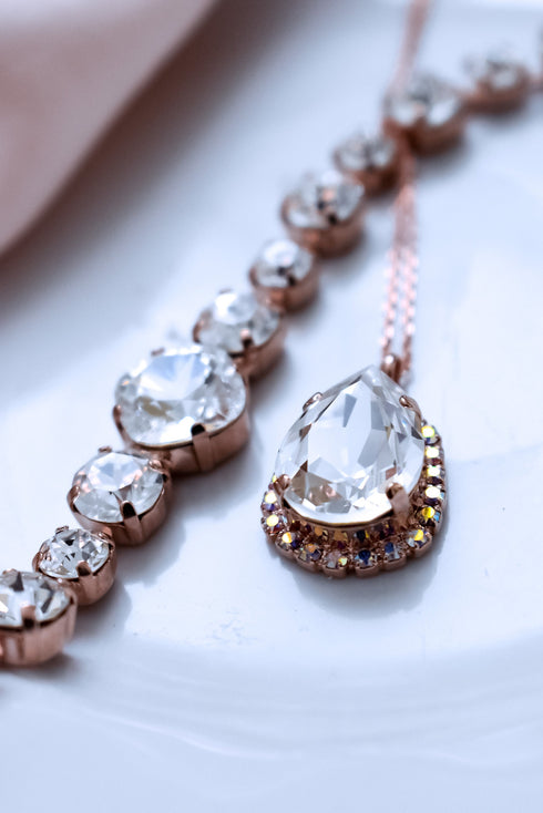 Swarovski komplekts "Spīdošā lāse"