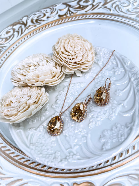 Swarovski komplekts "Spīdošā lāse"