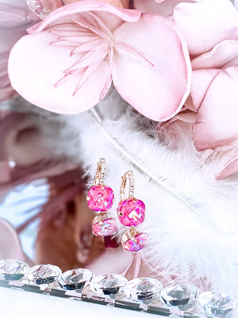 Серьги "Хрустальная бахрома"