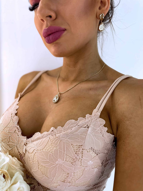 Earrings "Big Crystal Drop"