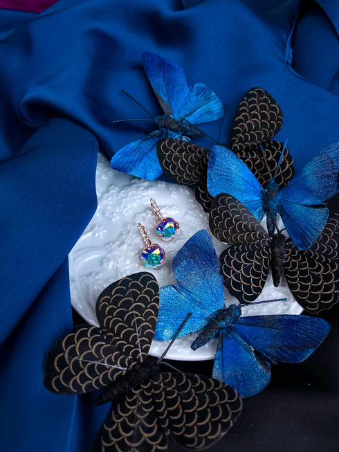 Серьги "Хрустальная бахрома"