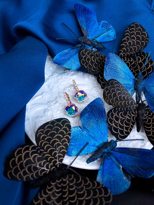 Серьги "Хрустальная бахрома"