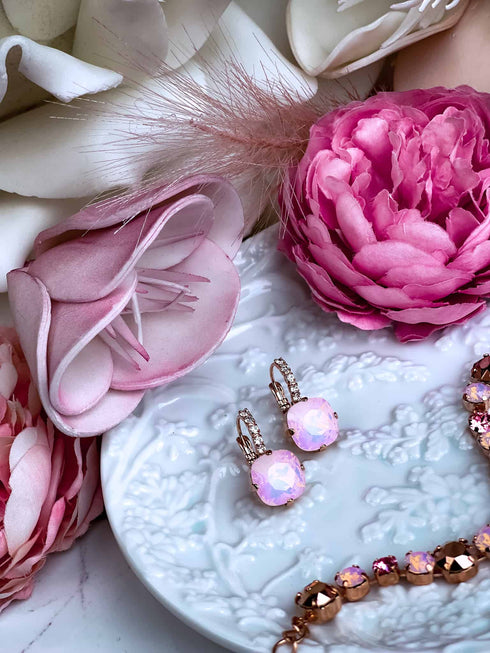 Серьги "Хрустальная бахрома"