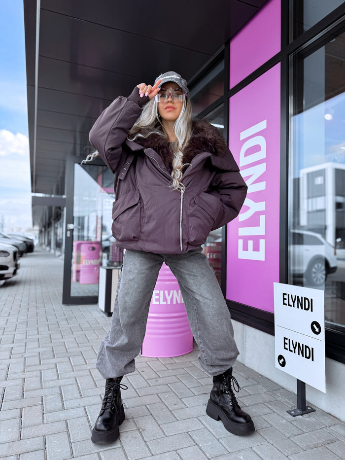 Pūkinė striukė "ALPINE TR50233" - VIOLETINĖ